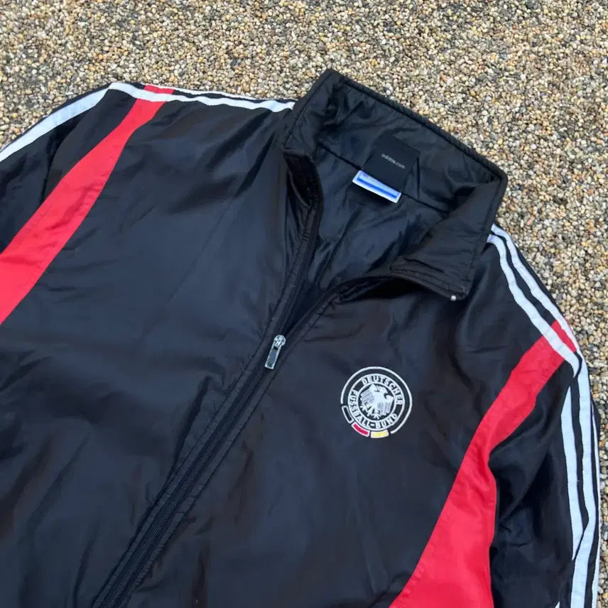 [BUNJANG] Adidas Black Germany Windbreaker Jacket / 아디다스 블랙 독일 바람막이 자켓