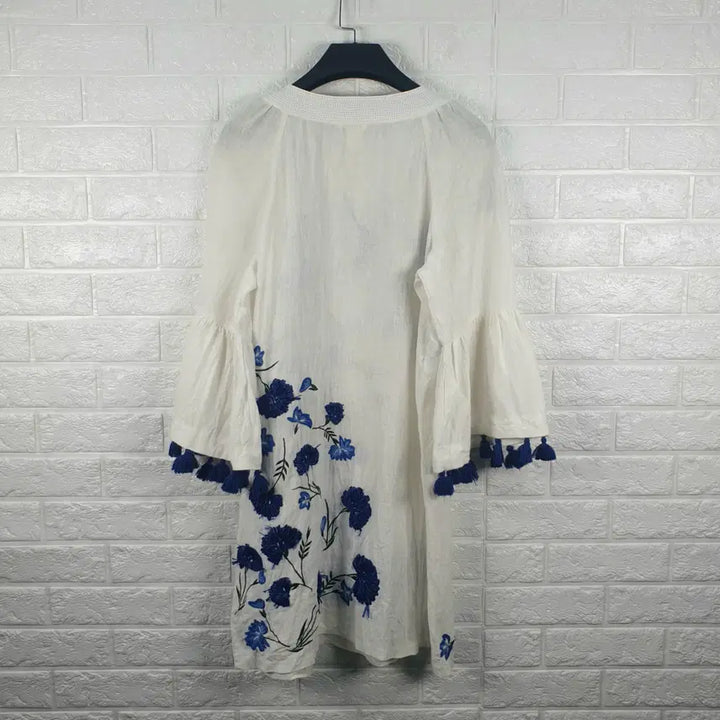 [BUNJANG] Club Monaco Embroidered Linen Dress / [55]클럽모나코 자수 린넨 원피스