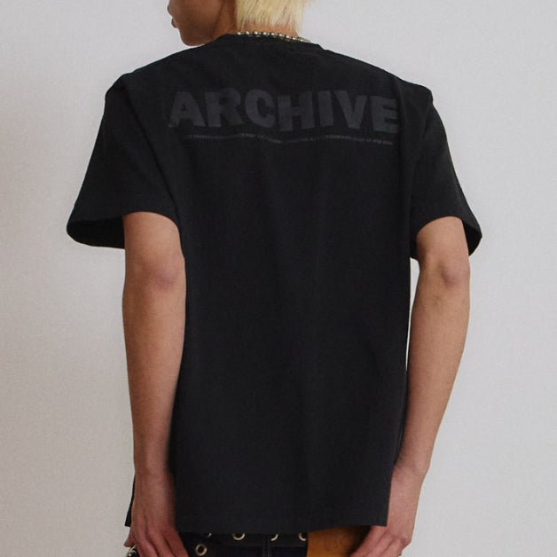 [BUNJANG] 9999 Archive Short Sleeve Black / 9999아카이브 숏슬리브