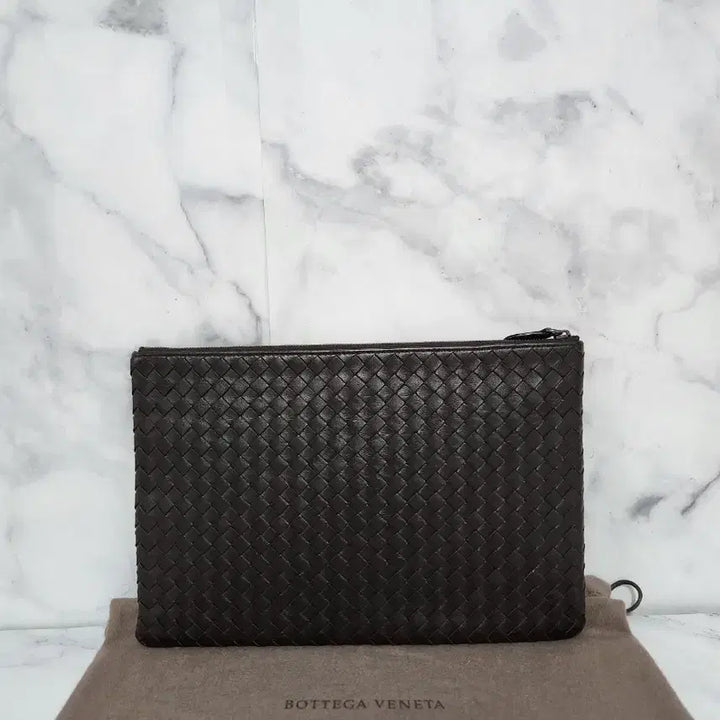 [BUNJANG] Bottega Veneta Intrecciato Clutch Black M / 보테가 베네타 인트레치아토 클러치 블랙 M