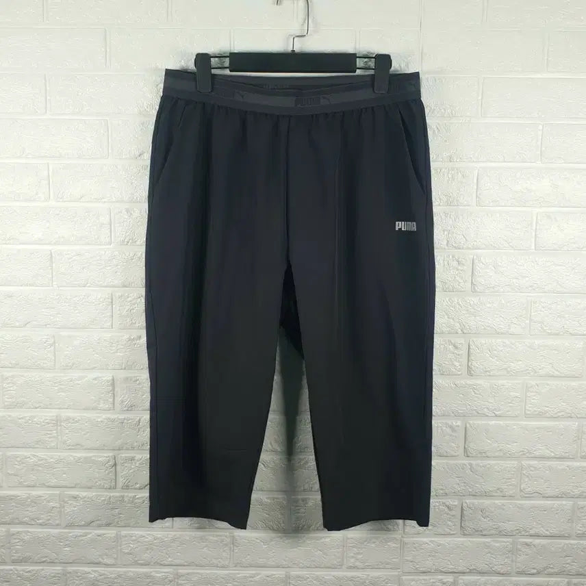 [BUNJANG] Puma Banding 7/10 Length Pants Charcoal Grey / [35]푸마 밴딩 7부 바지