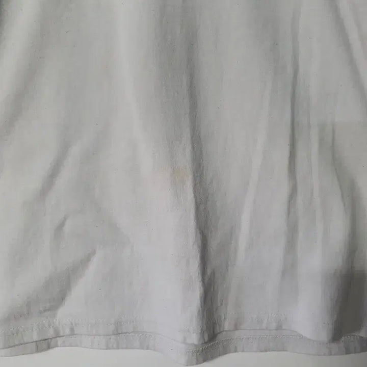 [BUNJANG] White Side Slit Short-Sleeve Layered T-Shirt / 화이트 옆트임 반팔 레이어드 티셔츠 0358