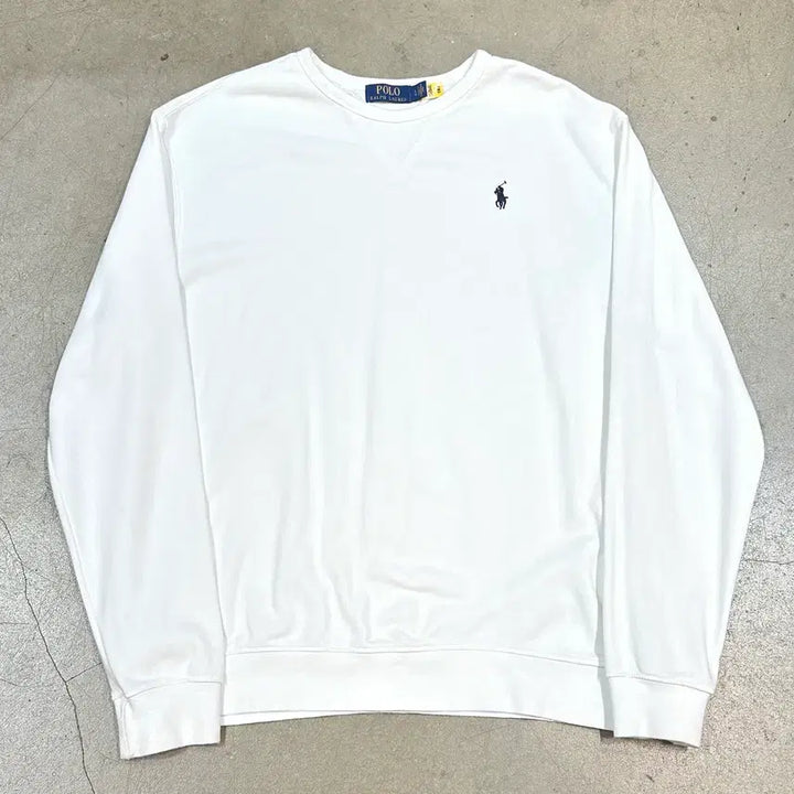 [BUNJANG] Polo Ralph Lauren White Sweatshirt / L 폴로랄프로렌 화이트 맨투맨