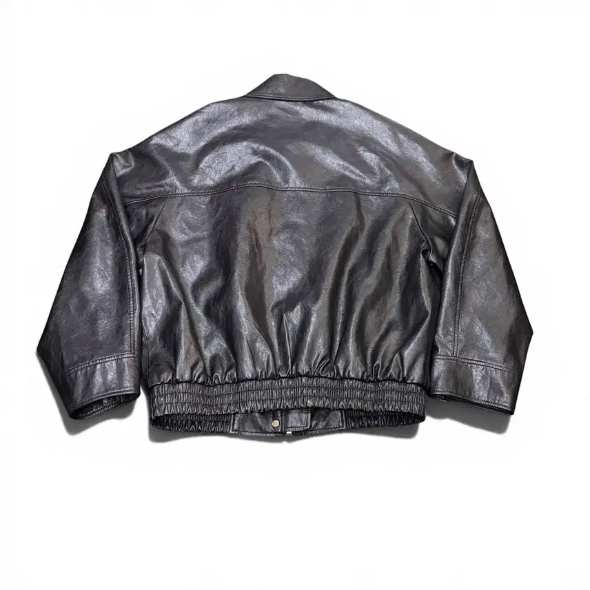 [BUNJANG] NILBY P Black Leather Jacket / 34 닐바이피 NILBY P 블랙 레더 가죽자켓