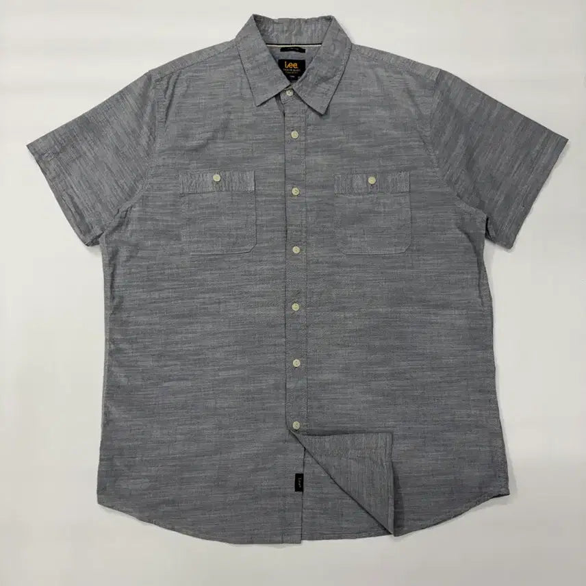 [BUNJANG] Lee Chambray Vintage Short Sleeve Shirt / LEE 리 샴브레이 빈티지 반팔 셔츠