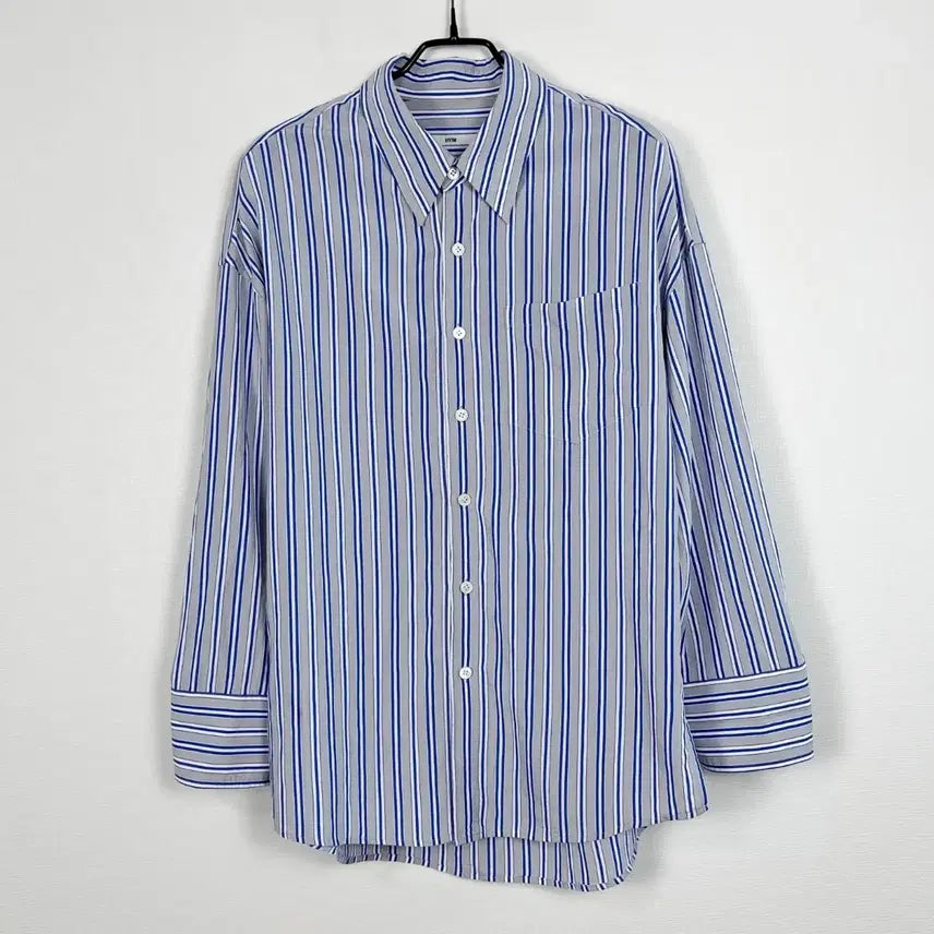 [BUNJANG] System Oversized Striped Shirt / 시스템 오버핏 스트라이프 셔츠 남방 한섬 남95 라덴 빈티지
