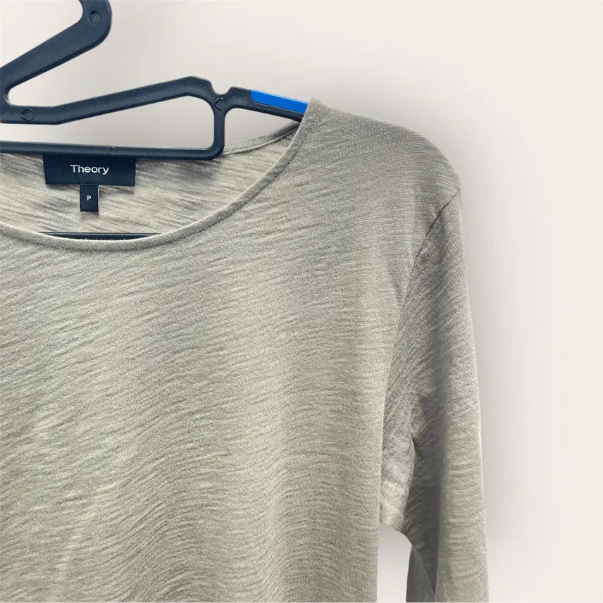 [BUNJANG] Theory 7-Sleeve Cotton T-Shirt Size S / [매장택] Theory 띠어리 7부 면티 P사이즈