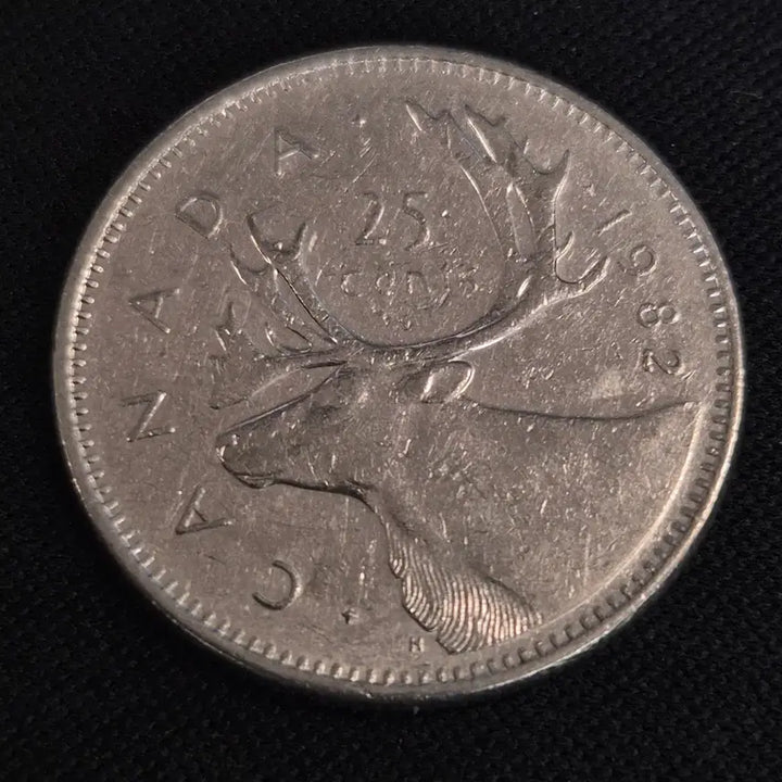 [BUNJANG] 1982 Canada 25 Cent Coin / 1982년 캐나다 25센트 동전 [EP. 2817]