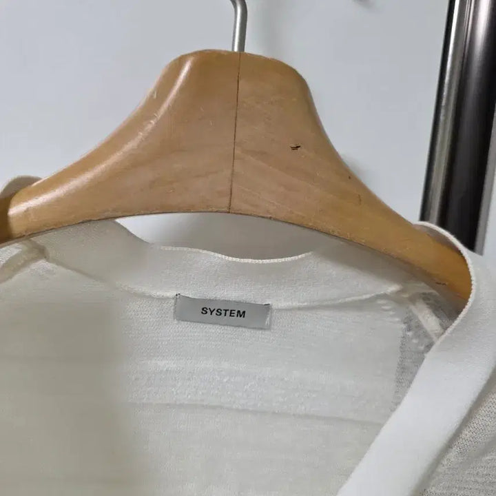 [BUNJANG] SYSTEM White Cardigan / SYSTEM 시스템 화이트  가디건