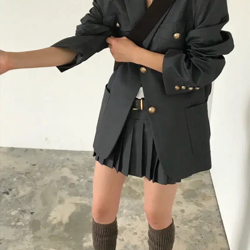 [BUNJANG] We Are Mayon Pleated Mini Skirt / 도매택 위아 마요 스커트