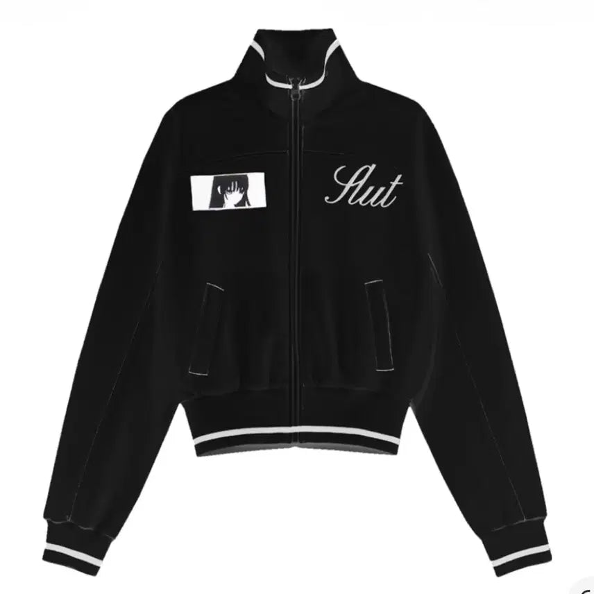 [SOLD OUT] bonnae patch track jacket (Black) 하츠투하츠