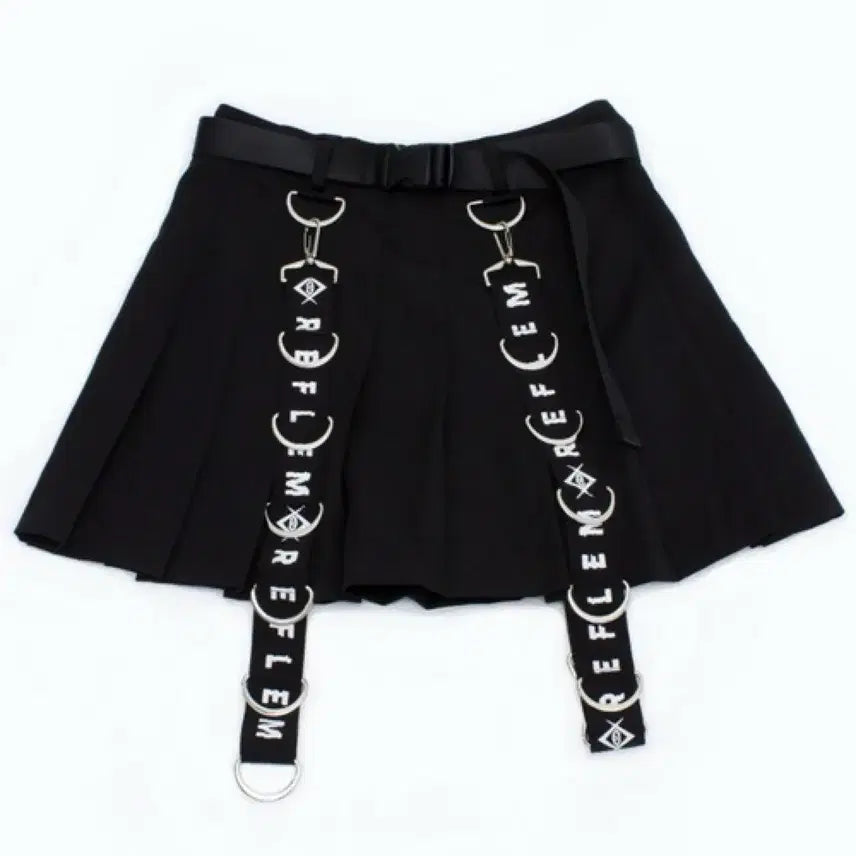[BUNJANG] Re:plem D-Ring Pleated Skirt / 레플렘 d링 플리츠 스커트 지뢰계 서브컬쳐