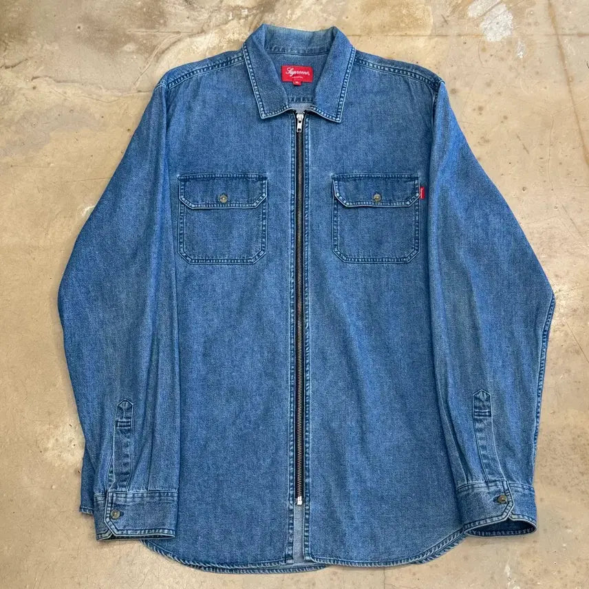 [BUNJANG] Supreme Two Pocket Denim Zip-Up Jacket XL / XL 슈프림 투 포켓 데님 집업 자켓