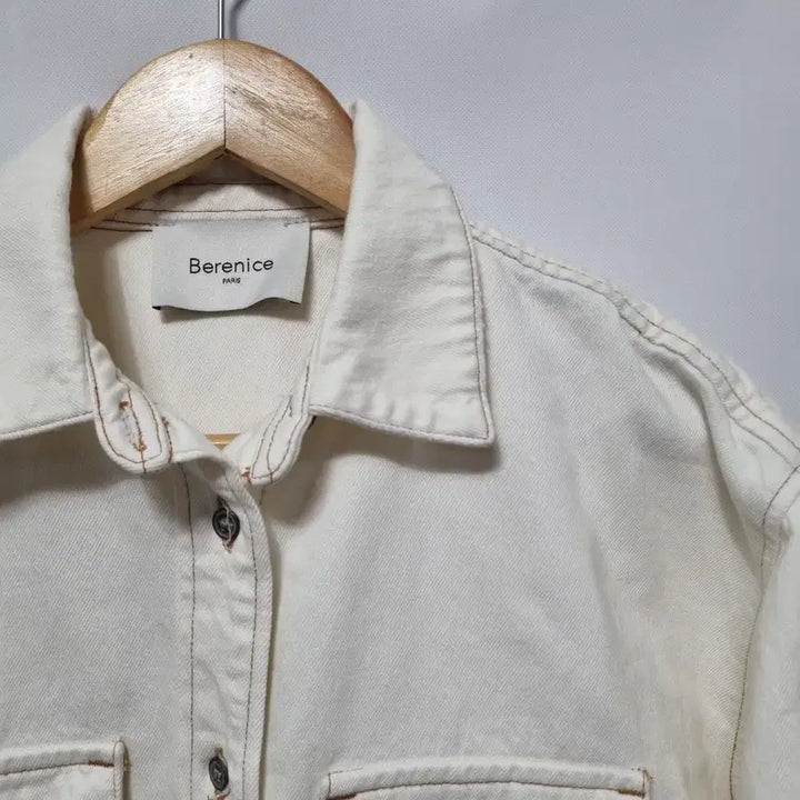 [BUNJANG] Berenice Ivory Denim Shirt / Berenice 아이보리 데님 셔츠 90