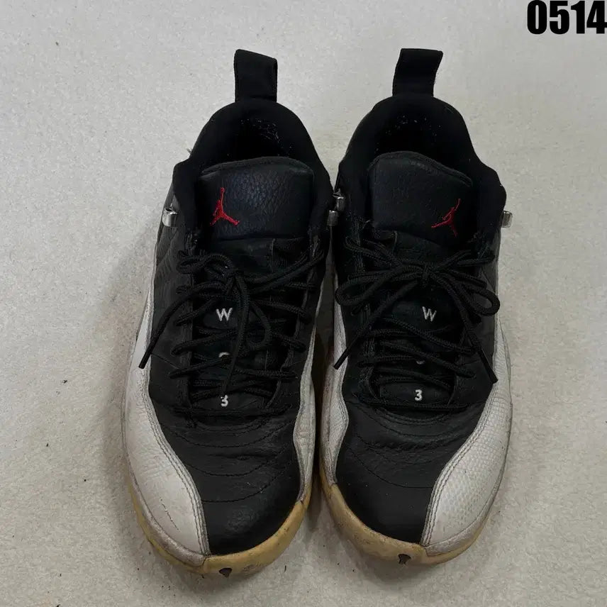 [BUNJANG] Nike Air Jordan 12 Black White / 나이키 에어 조던 12 블랙 화이트 260