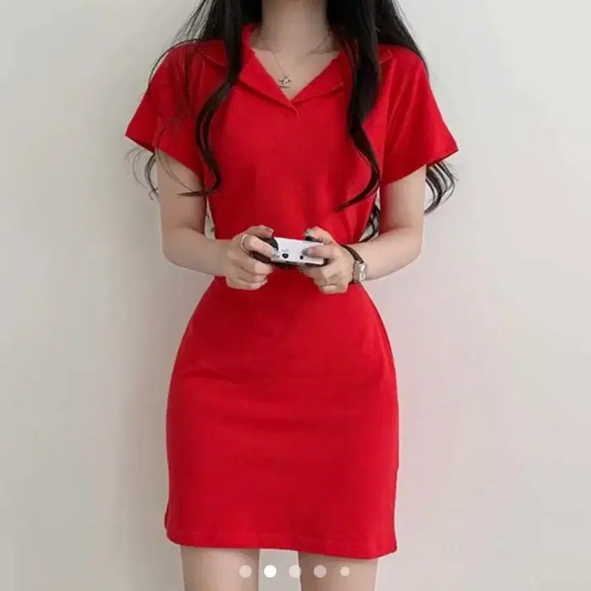 [BUNJANG] Kara PK Dress Red Free Size / [보관만한새제품] 핏진짜이쁨 카라 Pk원피스 레드 프리사이즈