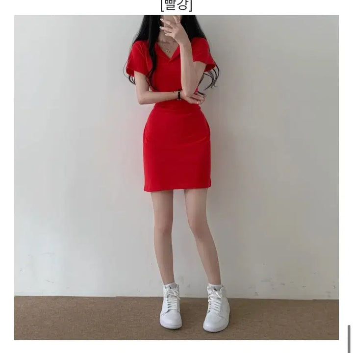 [BUNJANG] Kara PK Dress Red Free Size / [보관만한새제품] 핏진짜이쁨 카라 Pk원피스 레드 프리사이즈