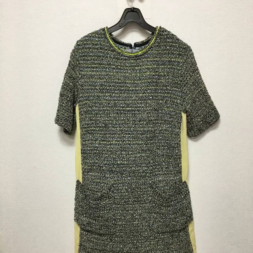 [BUNJANG] Mine Half Sleeve Knit Dress / 한섬 마인 반팔 니트 원피스