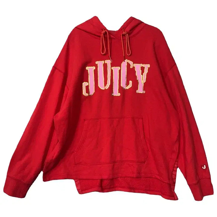 [BUNJANG] Juicy Couture Printing Red Hoodie / 쥬시 꾸뛰르 프린팅 레드 후드티 FREE