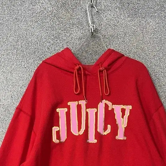 [BUNJANG] Juicy Couture Printing Red Hoodie / 쥬시 꾸뛰르 프린팅 레드 후드티 FREE