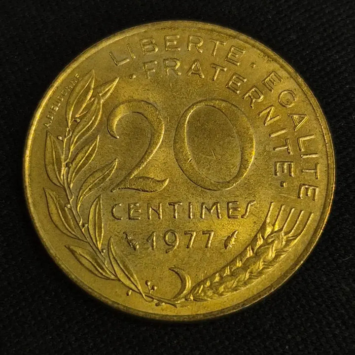 [BUNJANG] 1977 France 20 Centimes Coin / 1977년 프랑스 20상팀 동전 [EP. 2822]
