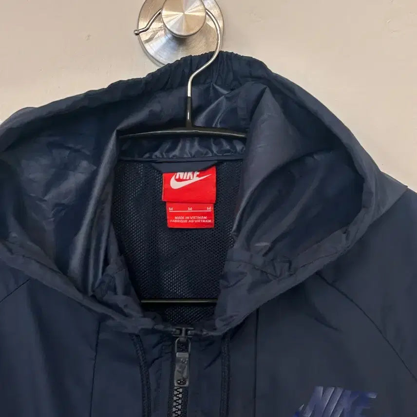[BUNJANG] Nike Windbreaker Jacket Navy/Grey / 나이키 바람막이 M 네이비/그레이
