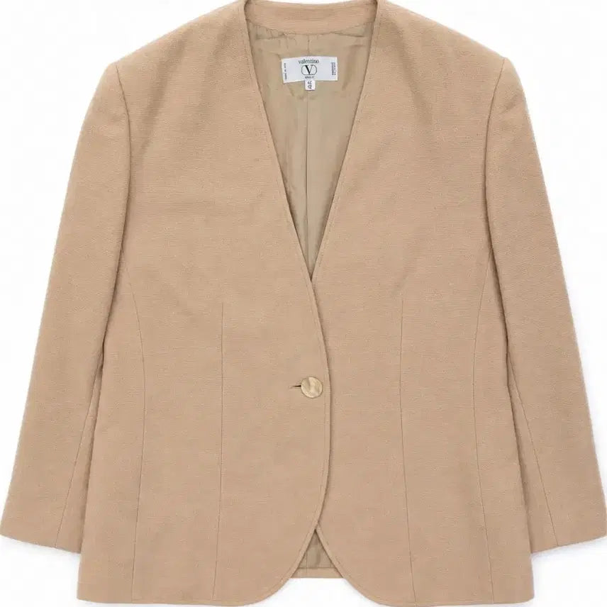 [BUNJANG] Valentino Miss V Beige Jacket / 발렌티노 Miss V 자켓 46 베이지