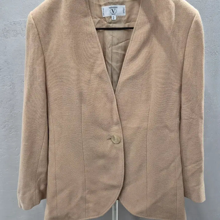 [BUNJANG] Valentino Miss V Beige Jacket / 발렌티노 Miss V 자켓 46 베이지