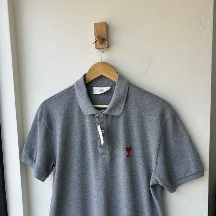 [BUNJANG] Ami Heart Logo Short Sleeve Polo Shirt / 16945 - 아미 하트 로고 반팔 카라티