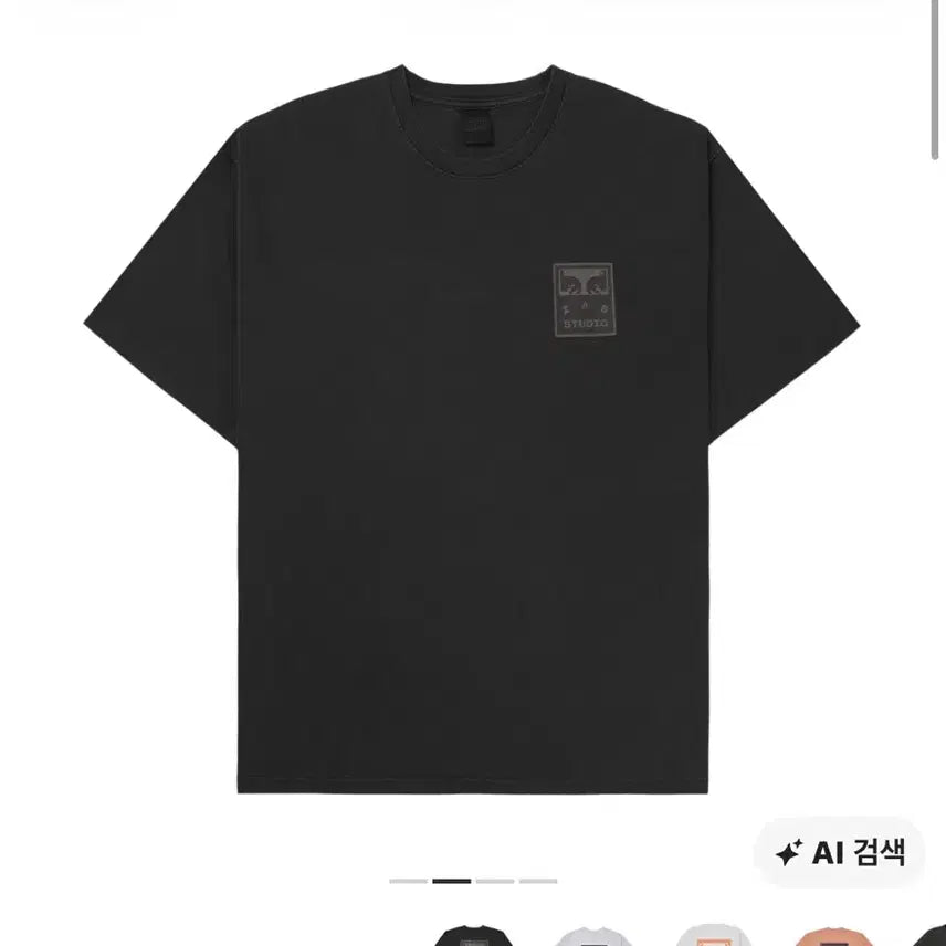 [BUNJANG] IAB Studio OBei T-Shirt Charcoal / 아이앱 오베이 챠콜