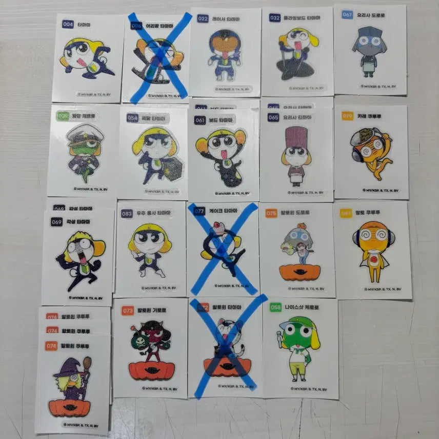[BUNJANG] Keroro Ddiddiddiseal Tamama Cat Sticker / 케로로 띠부띠부씰 타마마 고양이