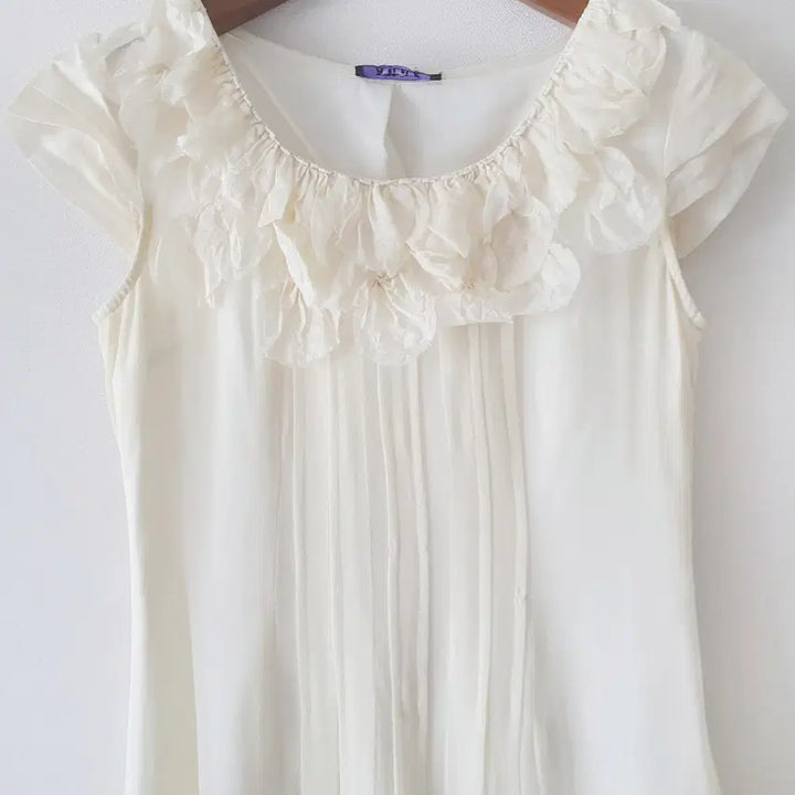 [BUNJANG] Ruffle Pintuck Chiffon Dress / 러플 핀턱 쉬폰 원피스
