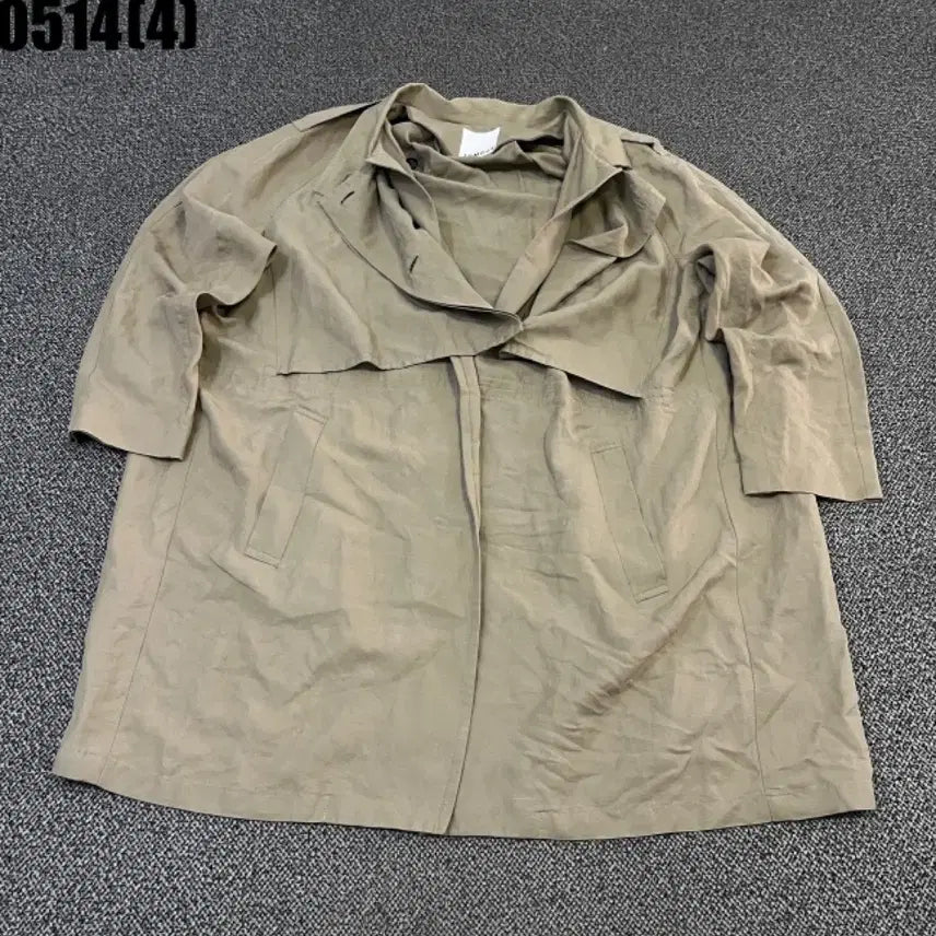 [BUNJANG] Beige Half Trench Coat / 베이지색 하프 트렌치 코트
