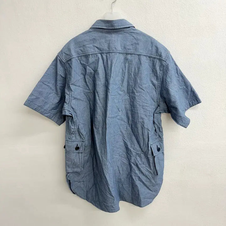 [BUNJANG] SASSAFRAS Denim Half Shirt (M) / 사사프라스(SASSAFRAS) 데님 하프 셔츠 (M)
