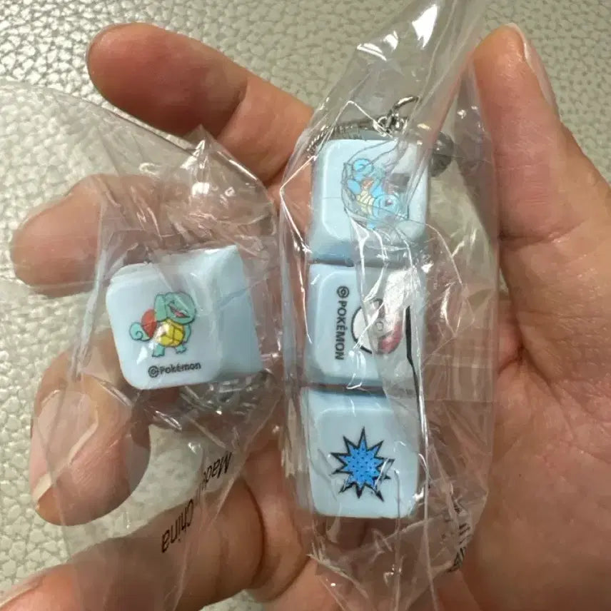 [BUNJANG] Pokemon Squirtle Keycap Keyring 2 Types Bundle Set (Sealed) / 포켓몬 꼬부기 키캡키링 2종 일괄 미개봉