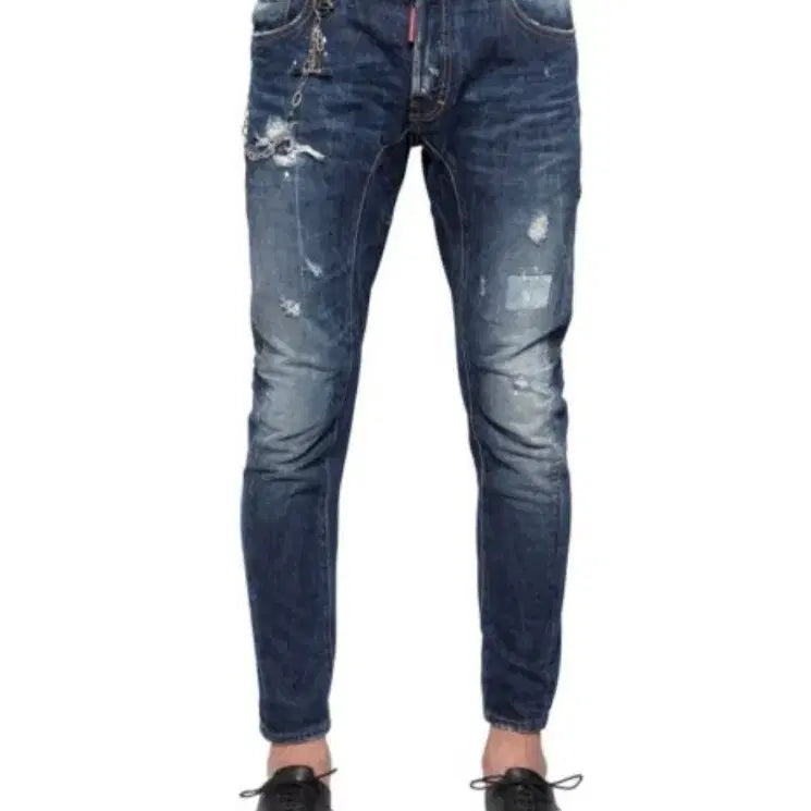 [BUNJANG] Dsquared2 Ryan Leather Patch Dsquared Ddem Tidy Biker Jeans / 정품] 디스퀘어드2 라이언 가죽패치 디스덧뎀 타이디 바이커.