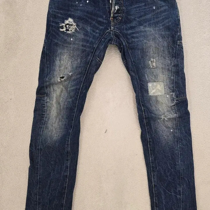 [BUNJANG] Dsquared2 Ryan Leather Patch Dsquared Ddem Tidy Biker Jeans / 정품] 디스퀘어드2 라이언 가죽패치 디스덧뎀 타이디 바이커.