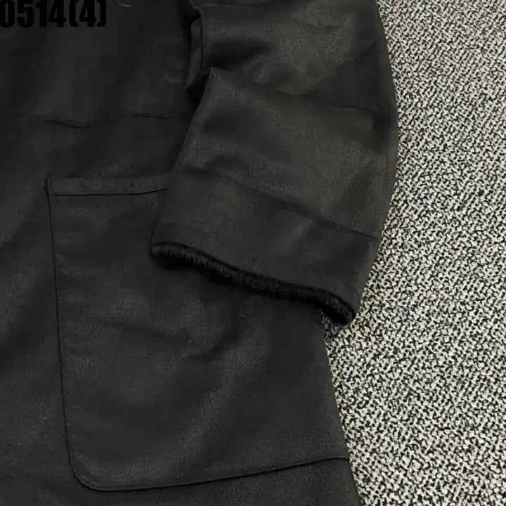 [BUNJANG] Black Long Mustang Coat / 블랙 롱 무스탕 코트 원가 33만원