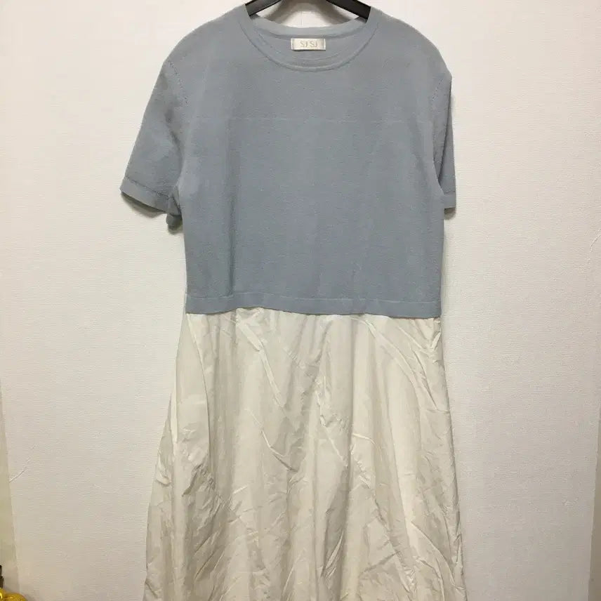[BUNJANG] SJSJ Short Sleeve Long Dress / 한섬 SJSJ 반팔 롱원피스
