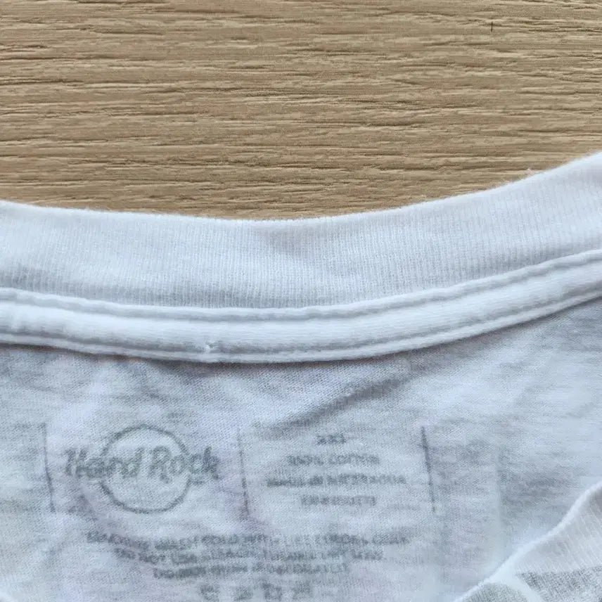 [BUNJANG] Hard Rock Cafe Guitar Print Short Sleeve T-Shirt White XXL / 하드락카페 기타 프린팅 반팔티 화이트 XXL