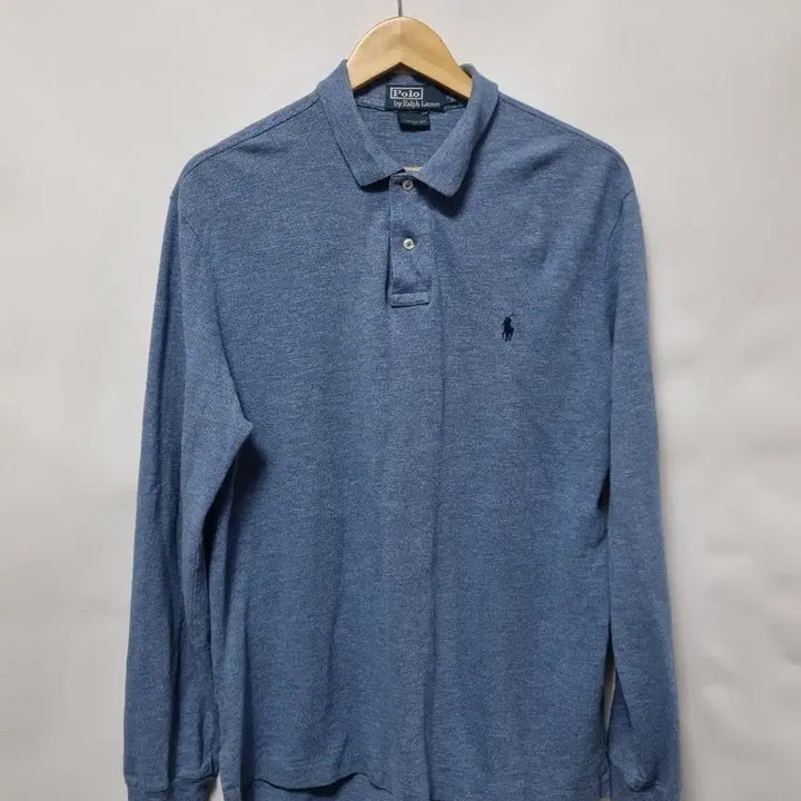 [BUNJANG] Polo Ralph Lauren Blue Long Sleeve Polo Shirt XL / 폴로 랄프로렌 블루 긴팔 카라티 XL