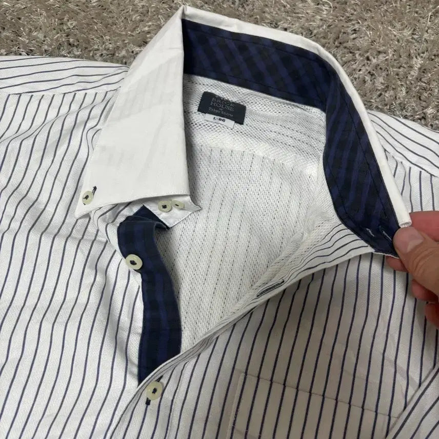 [BUNJANG] Brick House Stripe Shirt / 일본판 브릭하우스 스트라이프 셔츠 105-110