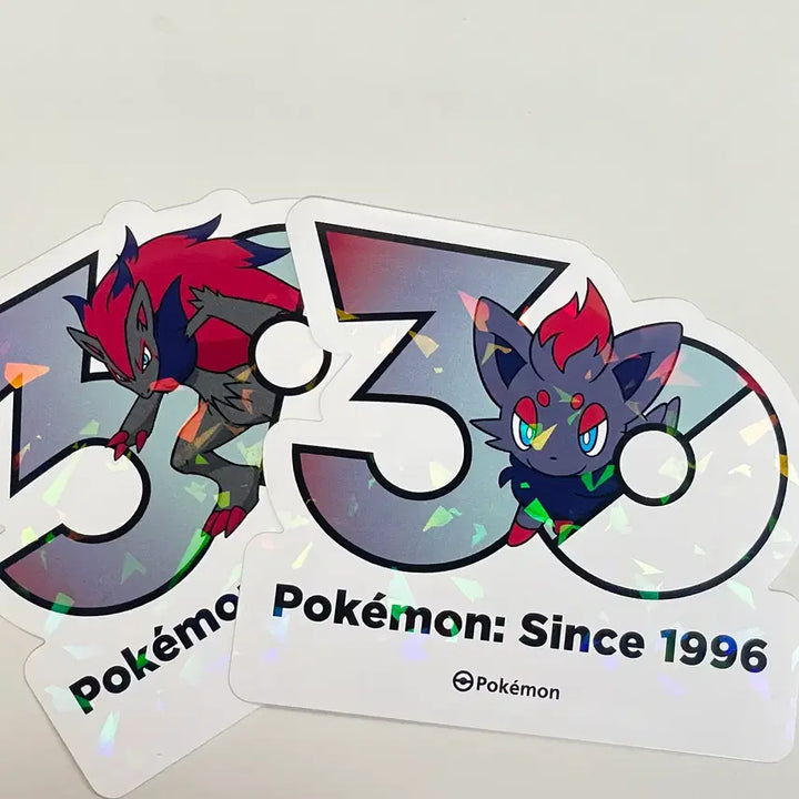 [BUNJANG] Pokemon 30th Anniversary Zoroark Evolution Sticker Set / 포켓몬 30주년 스티커 조로아  진화 세트