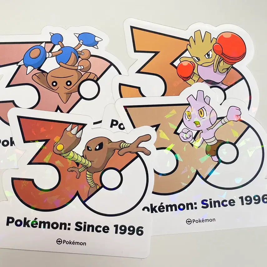 [BUNJANG] Pokemon 30th Anniversary Evolution Sticker Set / 포켓몬 30주년 스티커  진화 세트