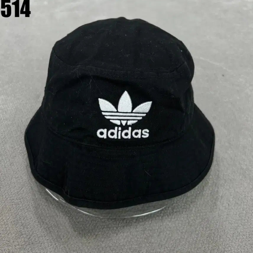 [BUNJANG] Adidas Black Trefoil Bucket Hat / 아디다스 블랙 트레포일 벙거지 모자