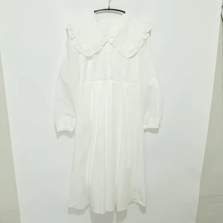 [BUNJANG] Big Frill Collar Long Dress / 빅 프릴 카라 롱 원피스 F_M2640