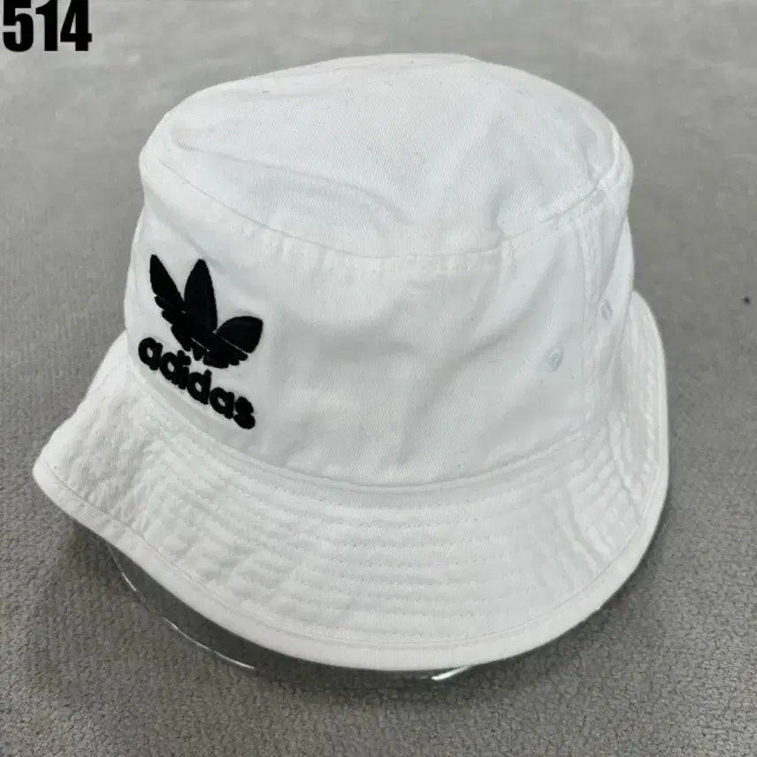 [BUNJANG] Adidas White Bucket Hat / 아디다스 화이트 버킷햇 모자