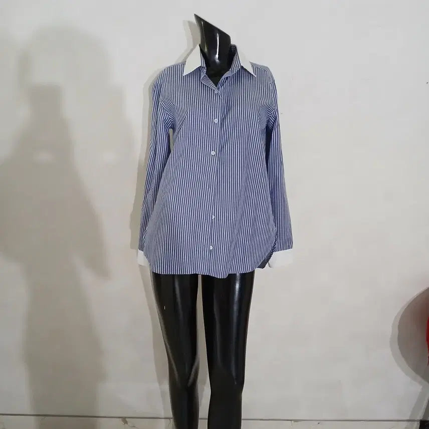 [BUNJANG] Hansstyle Stripe Shirt Blouse / 한스스타일 스트라이프 셔츠 블라우스