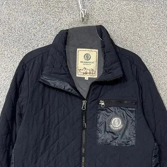 [BUNJANG] Beanpole Navy Pocket Logo Quilted Jacket (Size 95) / 빈폴 네이비 포켓 로고 캐주얼 퀄팅 자켓 95