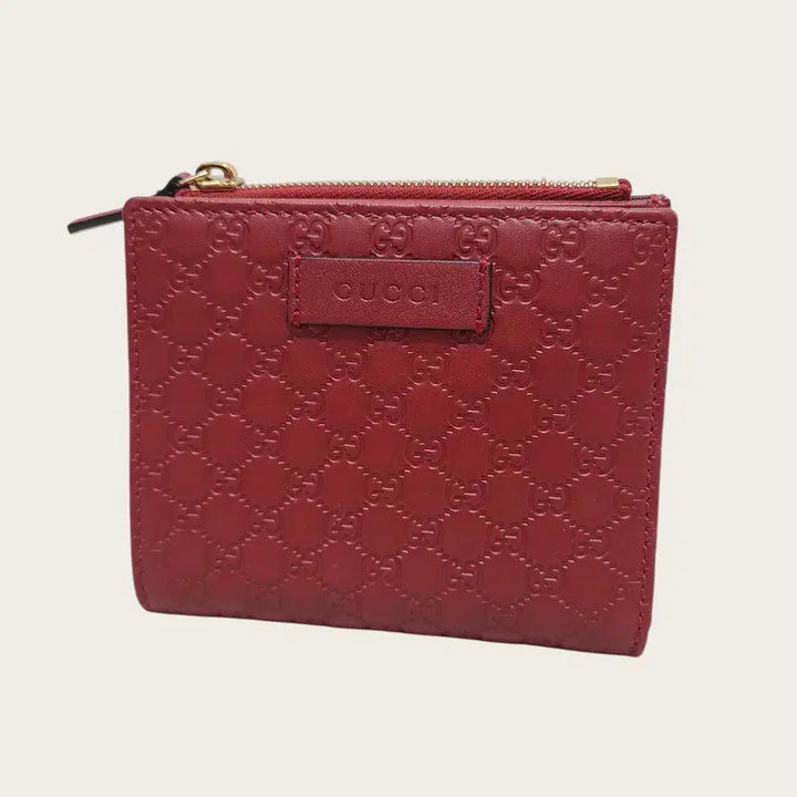 [BUNJANG] Gucci Red GG Marmont Leather Card Case Wallet / 구찌 레드 GG 마몬트 레더 카드케이스 지갑